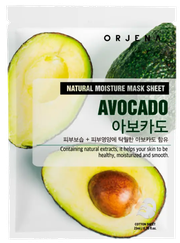 ORJENA Natural Moisture Avocado auduma sejas maska, 1 gab.
