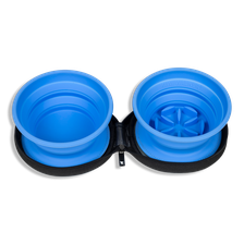 KIWI WALKER Double Slowfeeder, Zila, Ceļojumu bļoda, 1 gab.