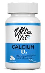 ULTRAVIT   Calcium&Vitamin D3 tabletes, 90 gab.