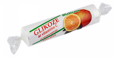 GLIKOZE ar apelsīnu garšu tabletes, 10 gab.