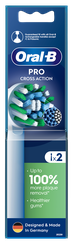 ORAL-B Refill Cross Action PRO elektriskās zobu birstes uzgaļi, 2 gab.