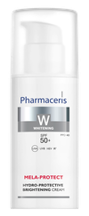 PHARMACERIS W Mela-Protect Spf 50+ Hydro-Protective Brightening sejas krēms, 50 ml