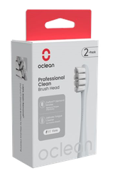 OCLEAN Professional Clean P1C9 Silver elektriskās zobu birstes uzgaļi, 2 gab.