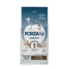 FORZA10 Monodiet Medium Adult Ar Jēru, Suņiem sausā barība, 12 kg