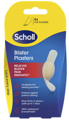 SCHOLL Blister Plasters plāksteri tulznām, 6 gab.