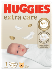 HUGGIES Elite Soft 1, 3-5 kg autiņbiksītes, 26 gab.