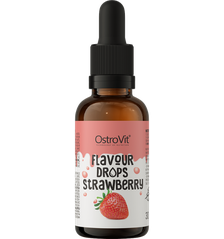 OSTROVIT Strawberry, braškių skonio lašai, 30 ml