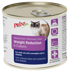 PRINS NatureCare Diet Cat Weight Reduction&Diabetic mitrā barība, 200 g