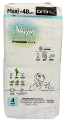 SLEEPY BIO Natural Maxi 7-14 kg autiņbiksītes, 48 gab.