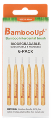 BAMBOO UP 0.40 mm zobstarpu birstīte, 6 gab.
