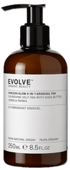 EVOLVE Sunless Glow 3-in-1 Gradual Tan losjons, 250 ml