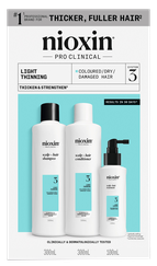 NIOXIN Hair Care System 3 Kit for Colored Hair with Light Thinning komplekts, 1 gab.