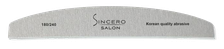 SINCERO SALON Profesional 180/240 pelēka nagu vīlīte, 1 gab.