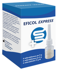 EFICOL EXPRESS 9g mikroklizma, 4 gab.