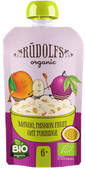 RŪDOLFS Mango, Marakuja, Auzu BIO 6+ biezputra, 110 g