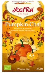 YOGI TEA Pumpkin Chai Bio tēja maisiņos, 17 gab.
