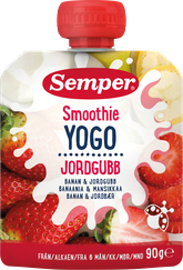 SEMPER Banānu & Zemeņu (No 6 Mēn.) jogurts, 90 g