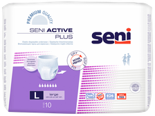SENI Active Plus Large (100-135 cm) biksītes, 10 gab.