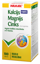 WALMARK KALCIJS-MAGNIJS-CINKS Forte tabletes, 100 gab.