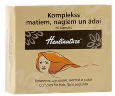HEALINATURE Komplekss Ā.M.N (ādai, matiem un nagiem) kapsulas, 60 gab.