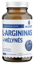 ECOSH  L-argininas su mėlynėmis kapsulės, 90 vnt.