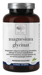 NEW NORDIC Magnesium Glycinat tabletes, 120 gab.