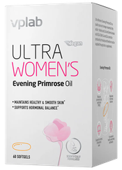VPLAB Ultra Women's Evening Primrose mīkstās kapsulas, 60 gab.