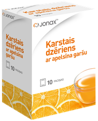 JONAX Ar Apelsīnu Garšu karstais dzēriens, 10 gab.