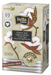 BELLA Cotton vates kociņi, 300 gab.