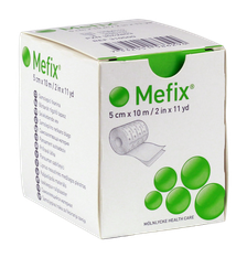 MEFIX 10 m x 5 cm leikoplasts rullī, 1 gab.