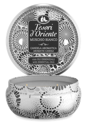 TESORI d'ORIENTE White Musk aromātiskā svece, 200 g