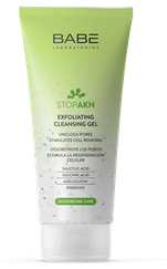 BABE AKN Exfoliating Cleansing attīrošs gels, 200 ml