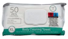 SLEEPY Body Cleaning XL mitrās salvetes, 50 gab.