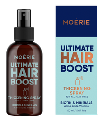 MOERIE Utlimate Hair Boost Thickening purškalas, 150 ml