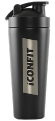 ICONFIT Nerūsējošā Tērauda, Melns šeikeris, 800 ml