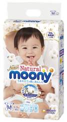 MOONY Natural M (6-11kg) autiņbiksītes, 46 gab.