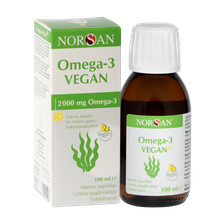 NORSAN Omega-3 Vegan Ar Citronu Garšu eļļa, 100 ml