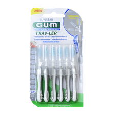 GUM Trav-Ler 2,0 mm zobstarpu birstīte, 6 gab.