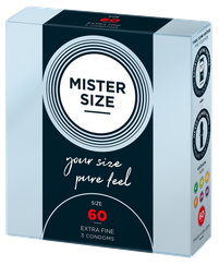 MISTER SIZE 60/195 mm prezervatīvi, 3 gab.