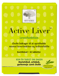 NEW NORDIC  Active Liver tabletes, 30 gab.