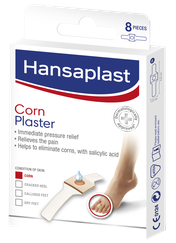 HANSAPLAST Corn Plaster plāksteri, 8 gab.