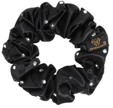 CRYSTALLOVE Crystalized Black zīda matu gumija, 1 gab.
