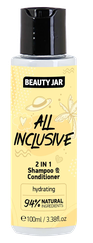 BEAUTY JAR 2in1 All Inclusive, Hydrating šampūns-kondicionieris, 100 ml
