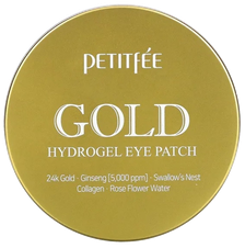 PETITFEE Gold Hydrogel acu spilventiņi, 60 gab.