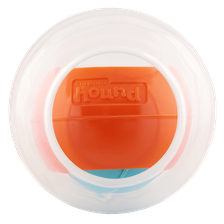 OUTWARD HOUND Puzle Topsy Treat Ball, Oranža rotaļlieta, 1 gab.