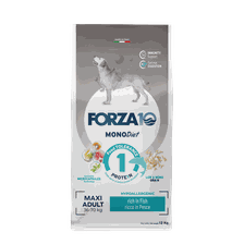 FORZA10 Monodiet Maxi Adult Ar Zivi, Suņiem sausā barība, 12 kg