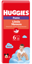 HUGGIES Pants Mega Pack 6 pull-up for boys, 15-25kg biksītes, 44 gab.