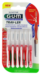 GUM Trav-Ler 0,8 mm zobstarpu birstīte, 6 gab.