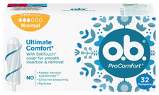 O.B. Ultimate Comfort Normal tamponi, 32 gab.
