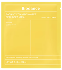 BIODANCE Radiant Vita Niacinamide Real Deep sejas maska, 1 gab.